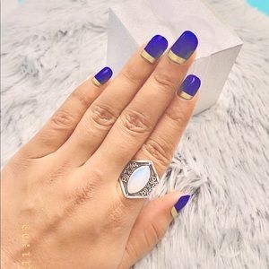 Antique 925 silver natural moonstone Ring
